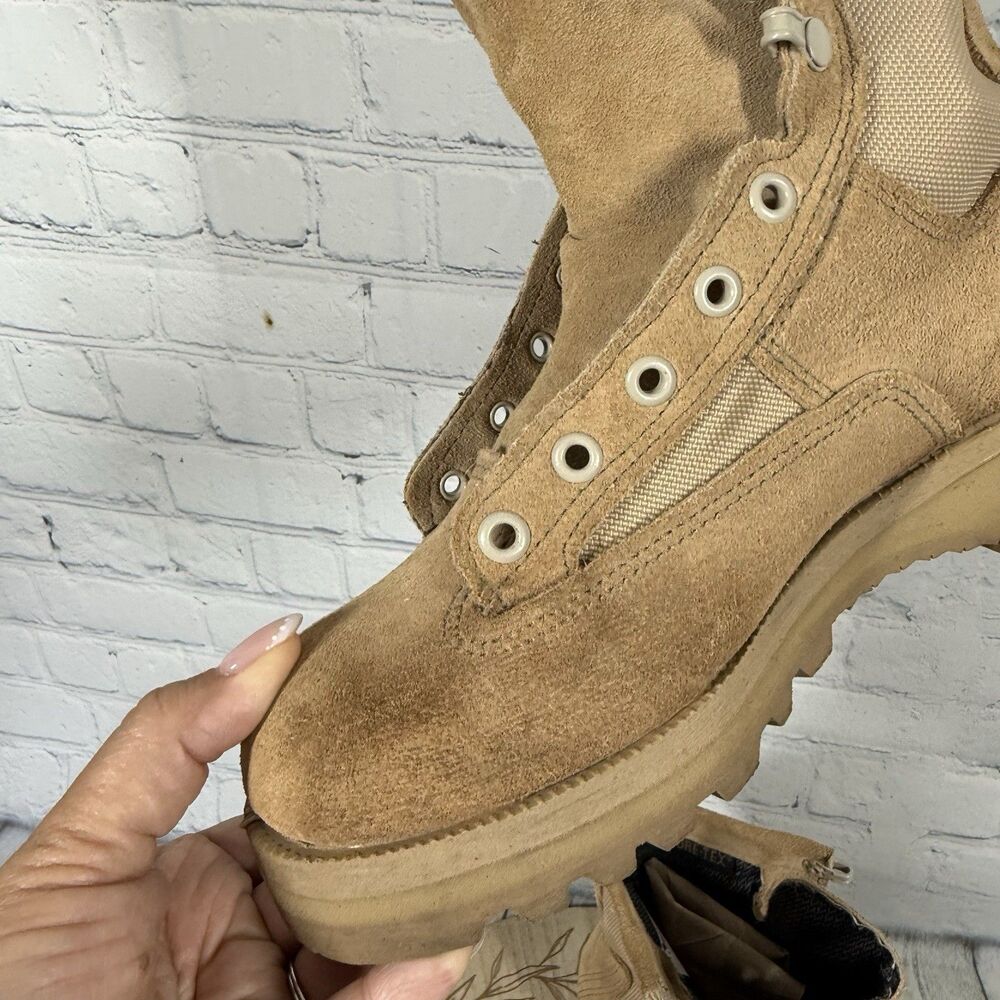 Belleville 790G Gore-Tex Vibram Military Combat Boots Tan Tactical Made USA 4.5R - Picture 10 of 15